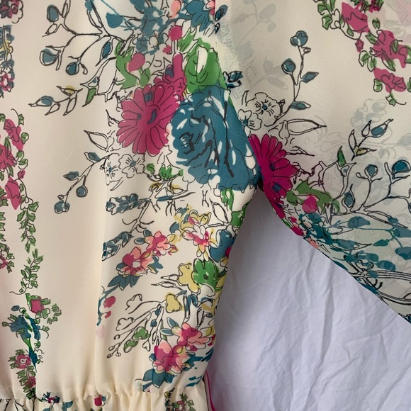 Boutique Floral A-line Knee-length Dress EUC - Picture 8 of 15